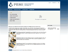 Tablet Screenshot of primarymortgagelender.com